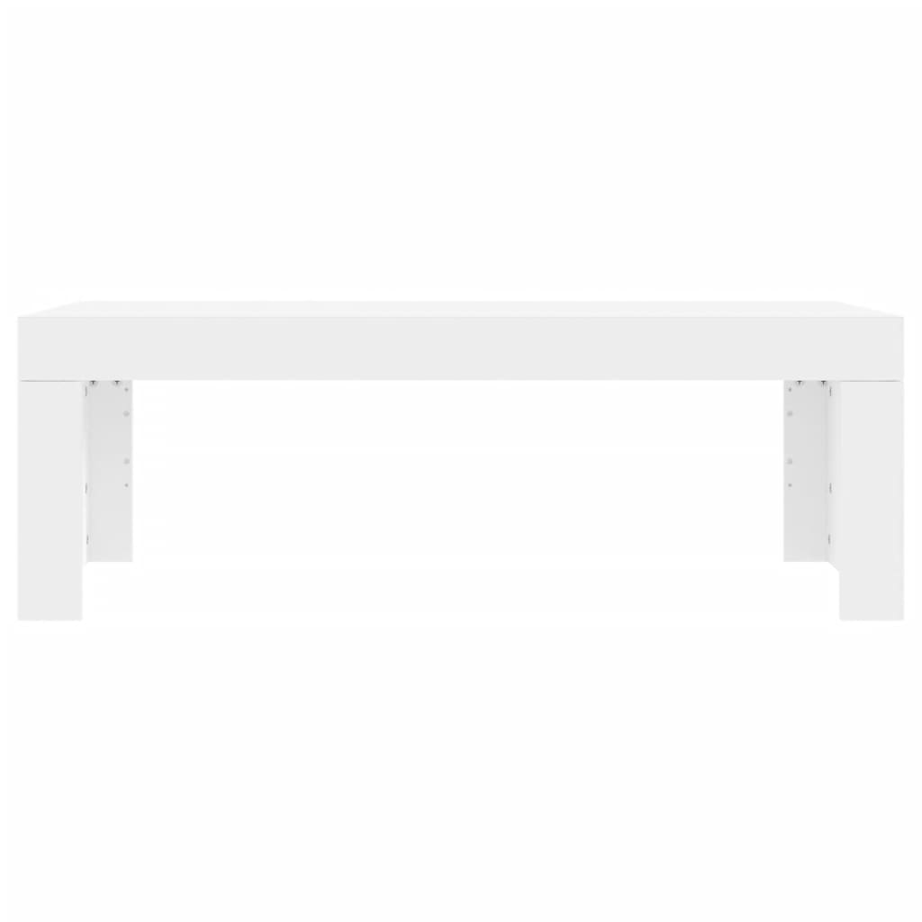 vidaXL Stolik kawowy, biały 102x50x36 cm, materiał drewnopochodny