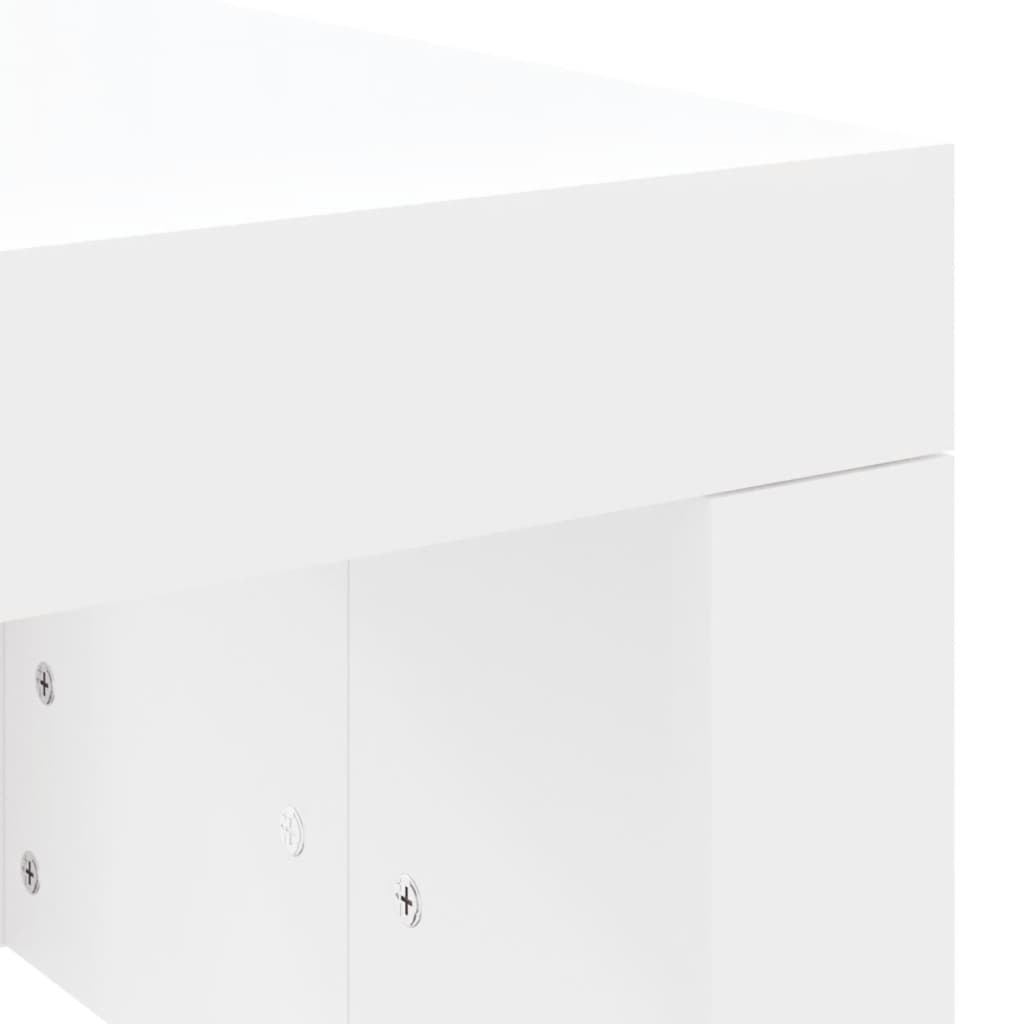 vidaXL Stolik kawowy, biały 102x50x36 cm, materiał drewnopochodny