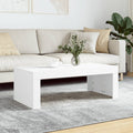 vidaXL Stolik kawowy, biały 102x50x36 cm, materiał drewnopochodny