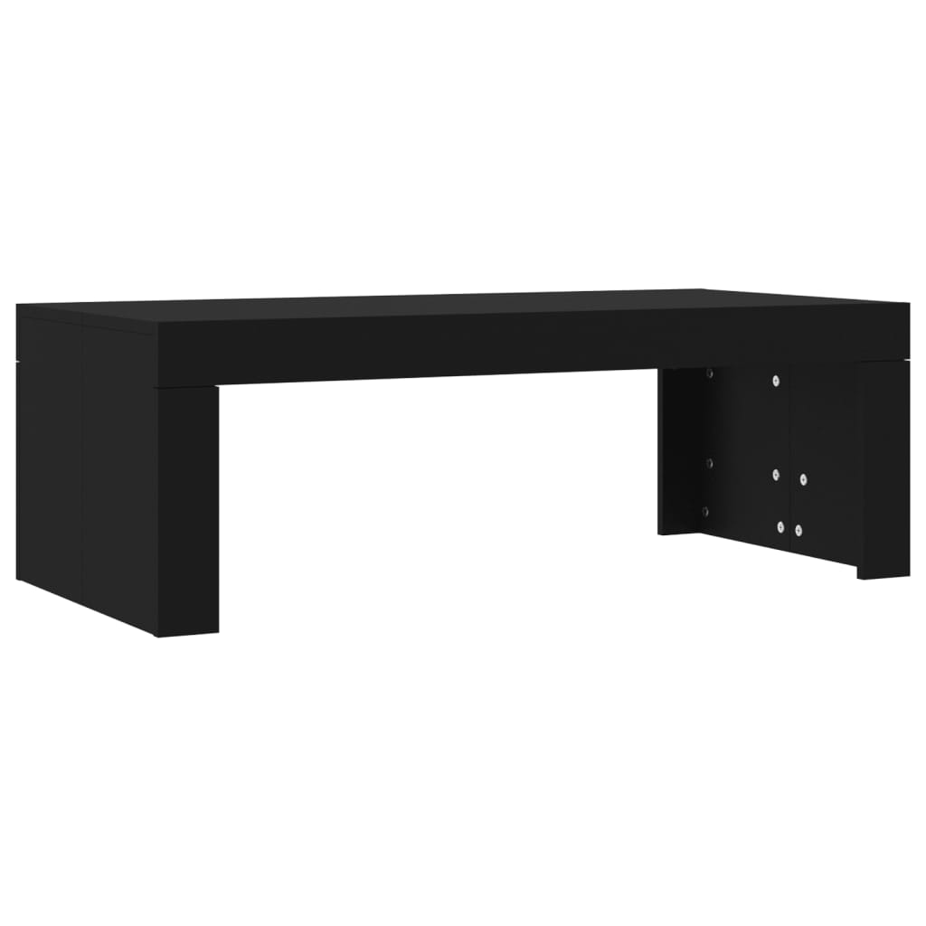 vidaXL Stolik kawowy, czarny, 102x50x36 cm, materiał drewnopochodny