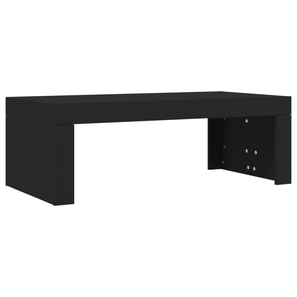 vidaXL Stolik kawowy, czarny, 102x50x36 cm, materiał drewnopochodny