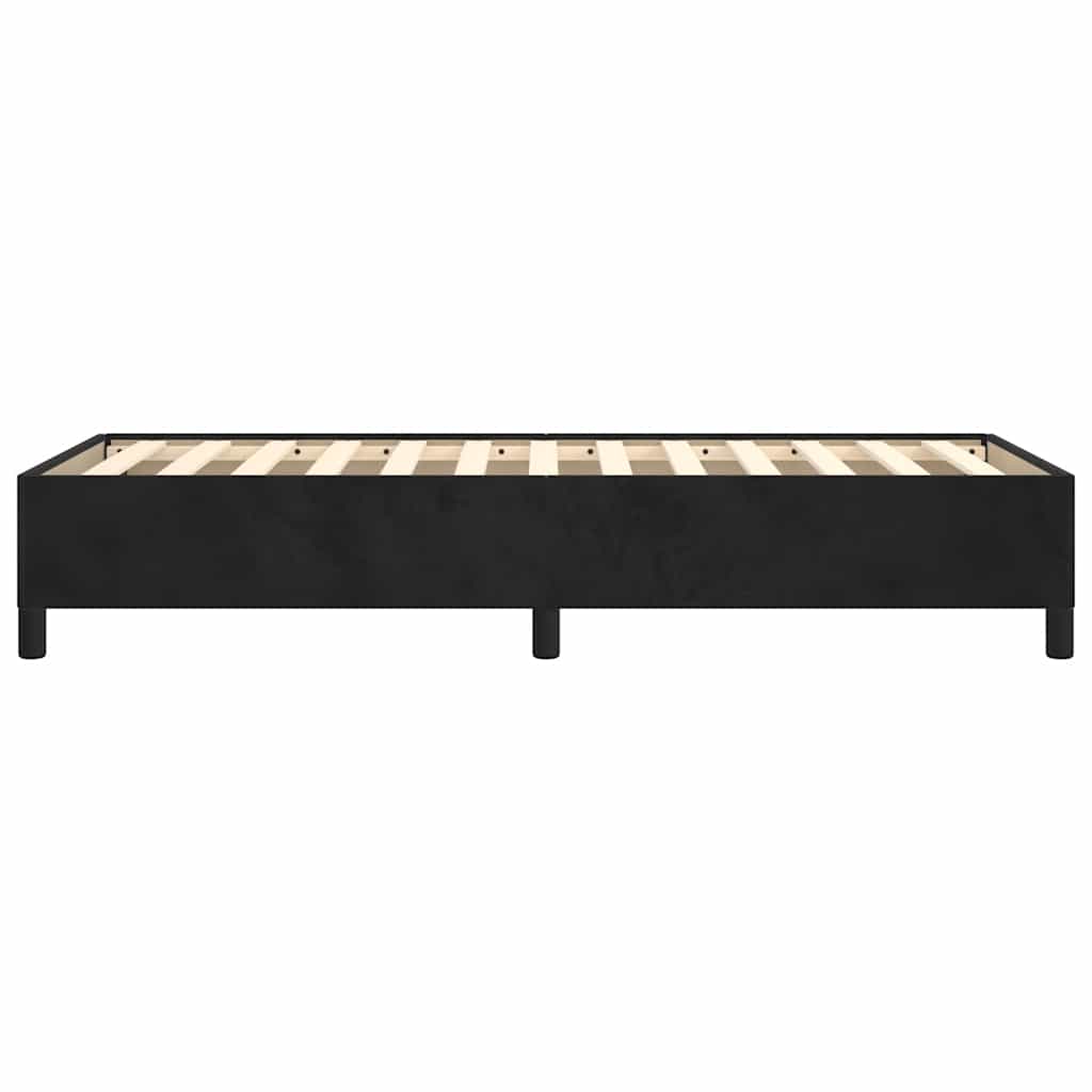 vidaXL Rama łóżka bez materacem czarna 107x203 cm pojedynczy aksamit