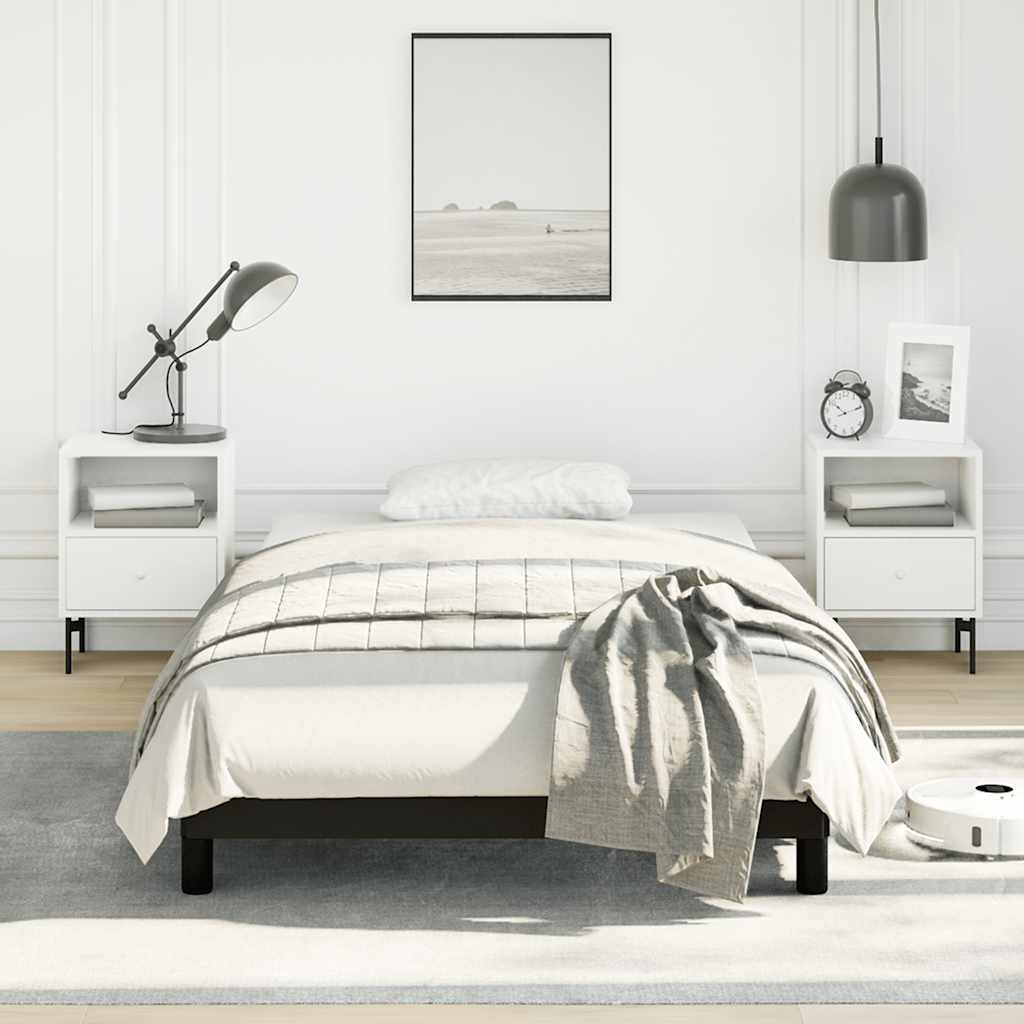 vidaXL Rama łóżka bez materacem czarna 107x203 cm pojedynczy aksamit