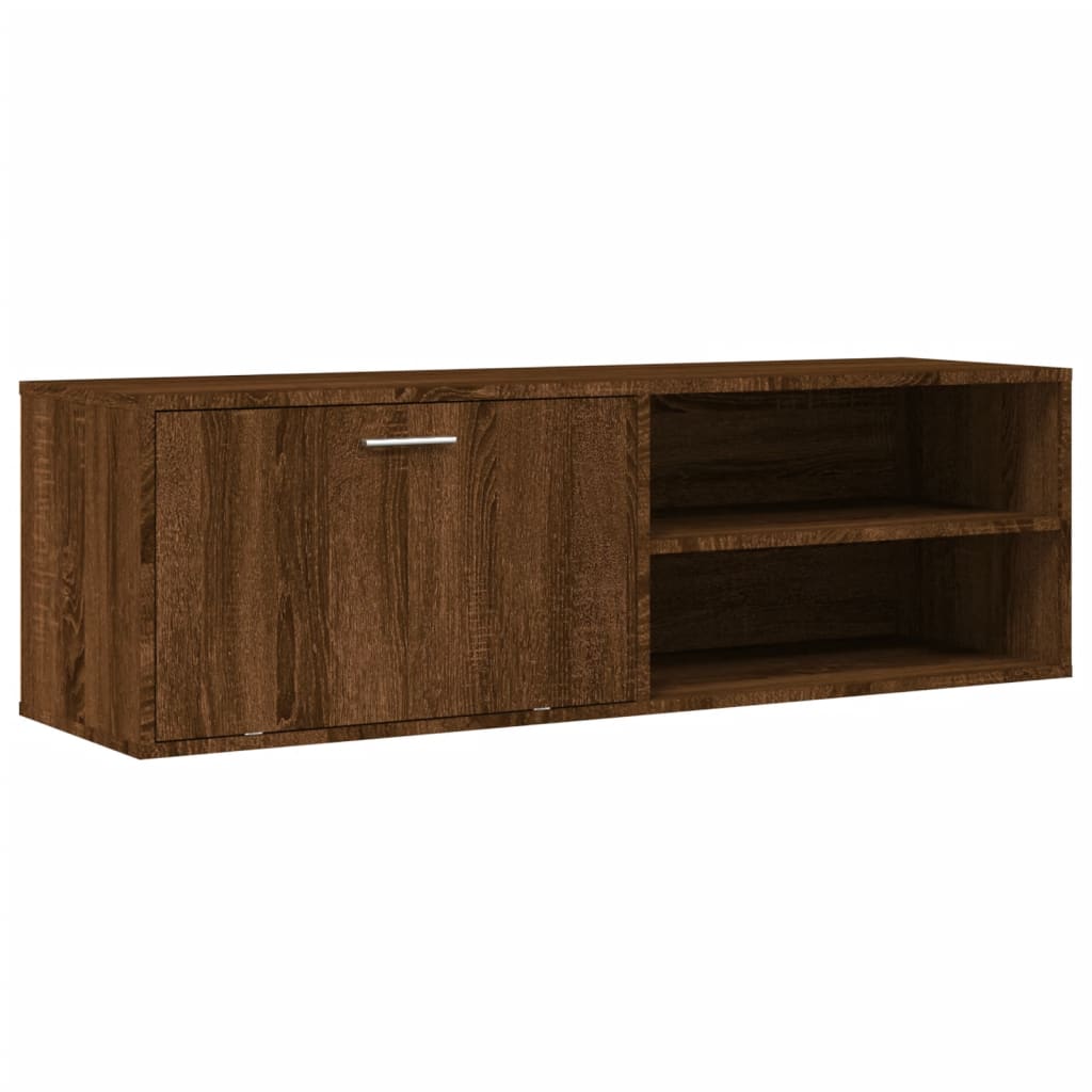 vidaXL Szafka pod TV, brązowy dąb, 120x34x37 cm