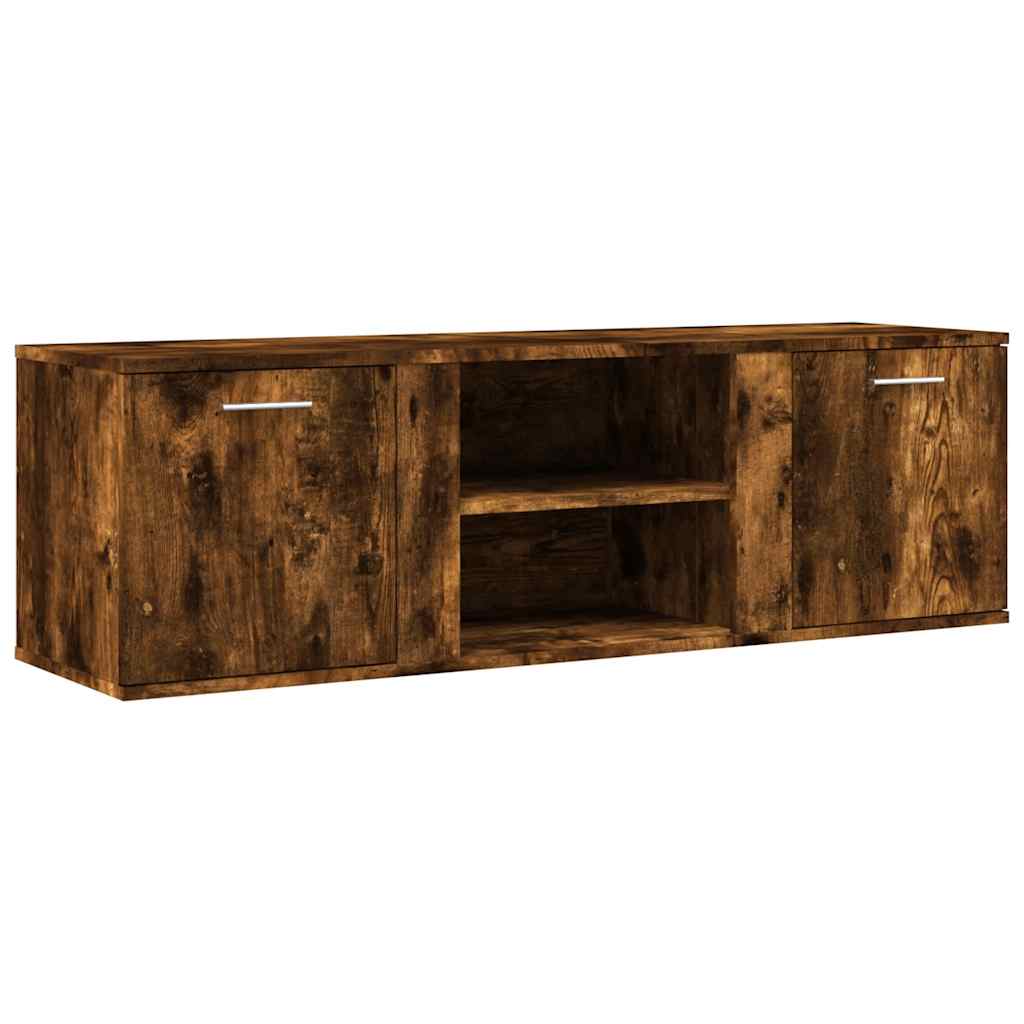 vidaXL Szafka pod TV, przydymiony dąb, 120x34x37 cm