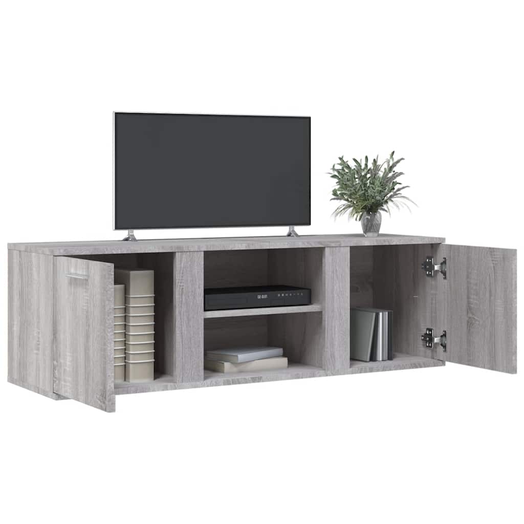 vidaXL Szafka pod TV, szary dąb sonoma, 120x34x37 cm