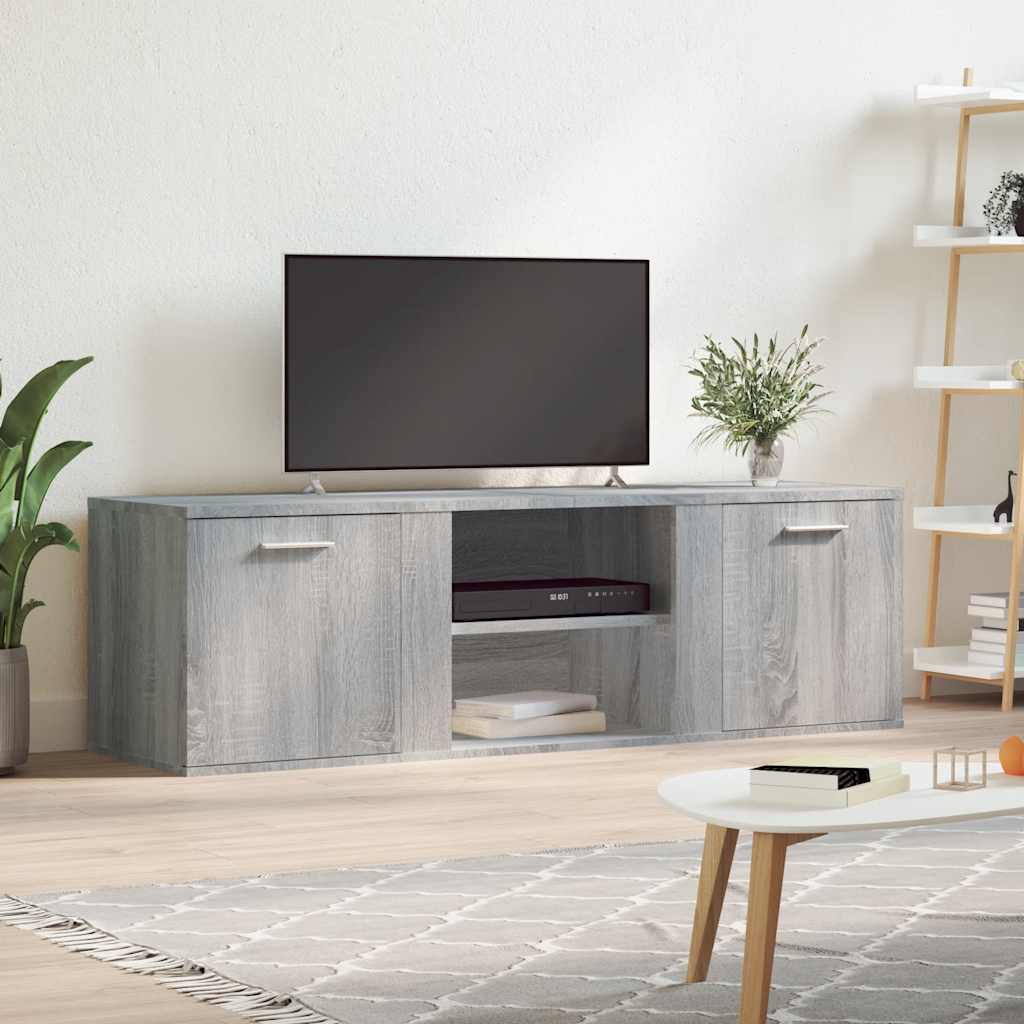 vidaXL Szafka pod TV, szary dąb sonoma, 120x34x37 cm