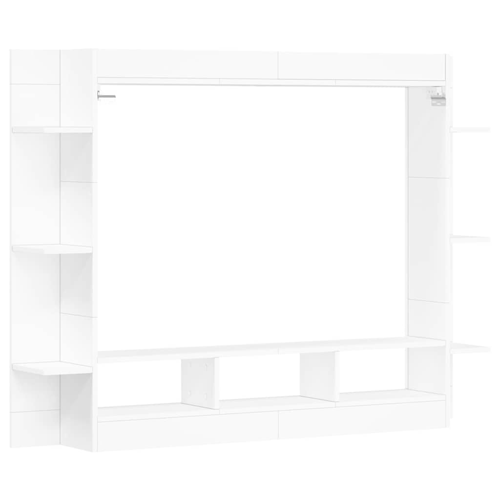 vidaXL Szafka pod TV, biała, 152x22x113 cm, materiał drewnopochodny