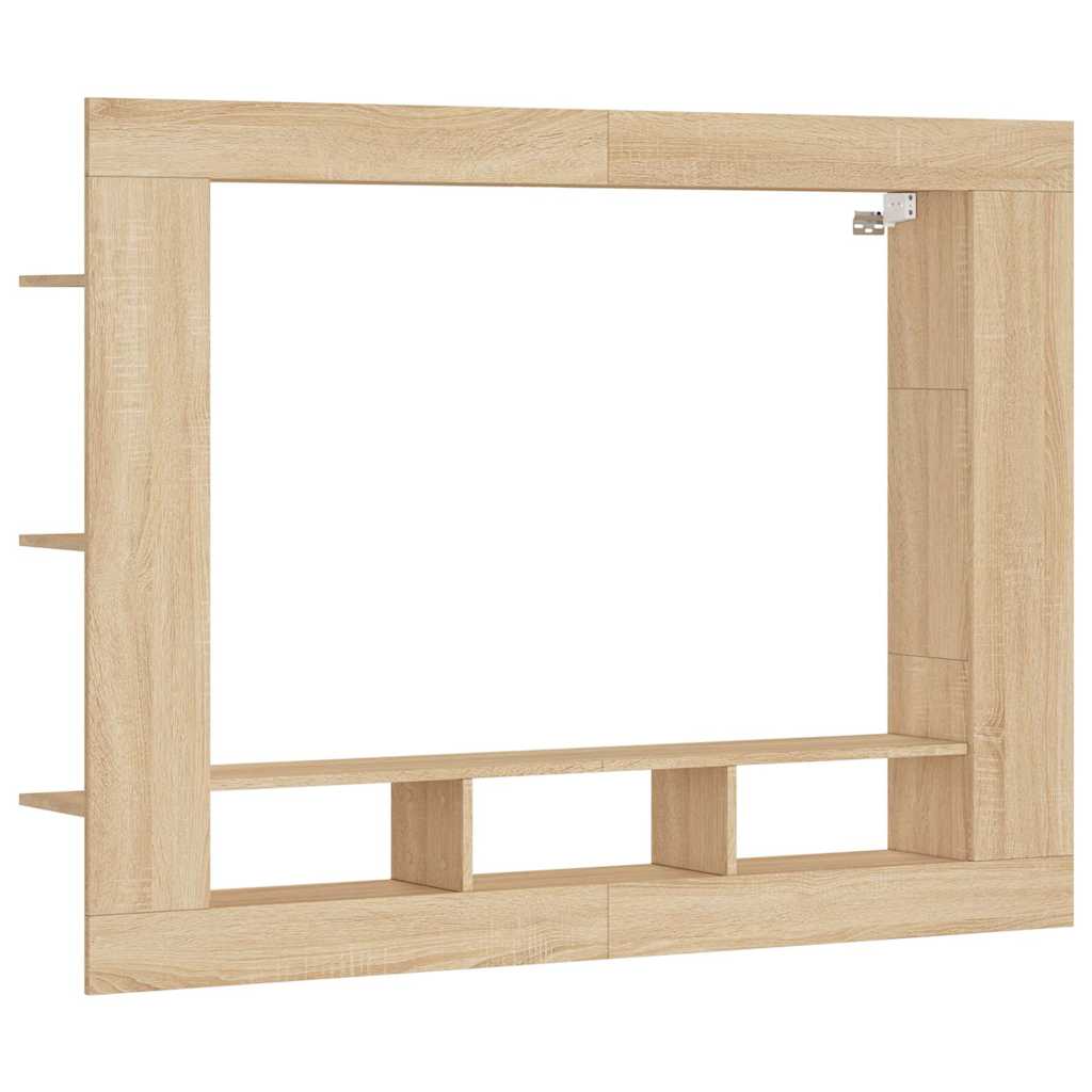 vidaXL Szafka pod telewizor, dąb sonoma, 152x22x113 cm