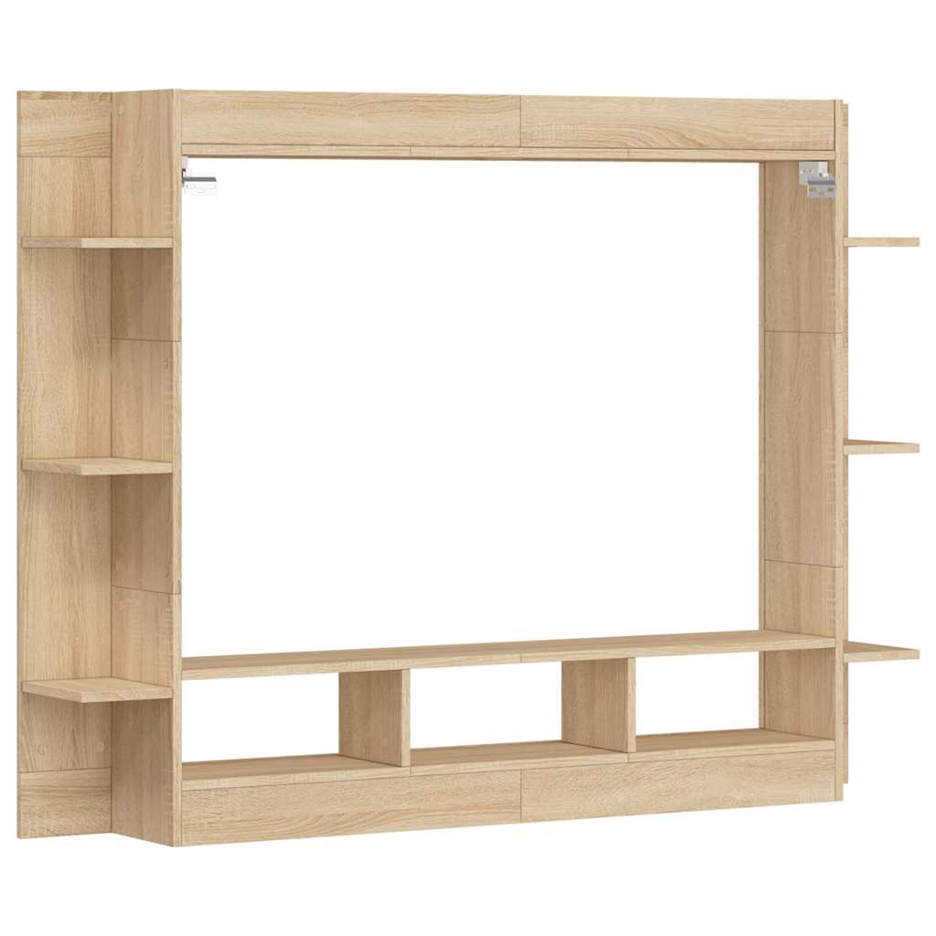 vidaXL Szafka pod telewizor, dąb sonoma, 152x22x113 cm