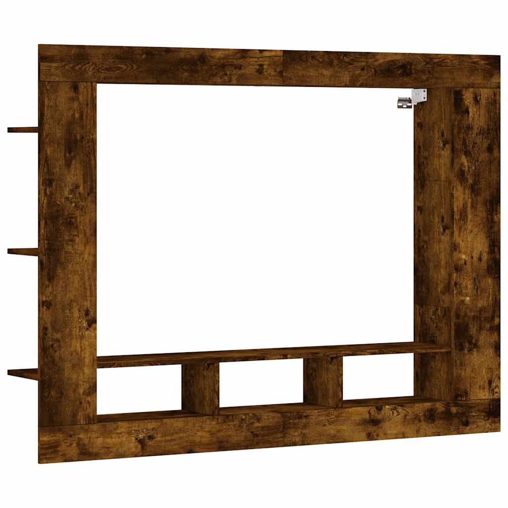 vidaXL Szafka pod telewizor, przydymiony dąb, 152x22x113 cm