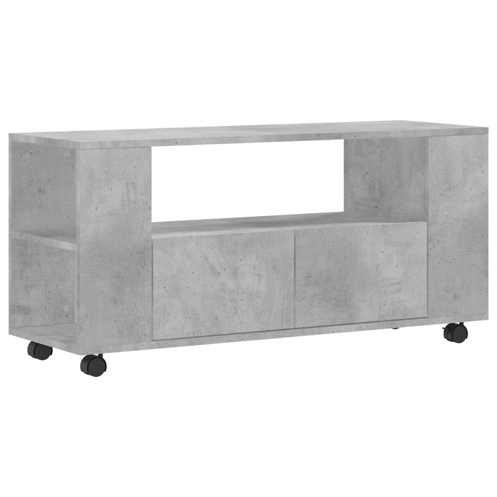 vidaXL Szafka pod TV, szarość betonu, 102x34,5x43 cm