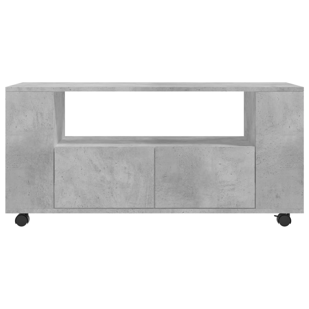 vidaXL Szafka pod TV, szarość betonu, 102x34,5x43 cm