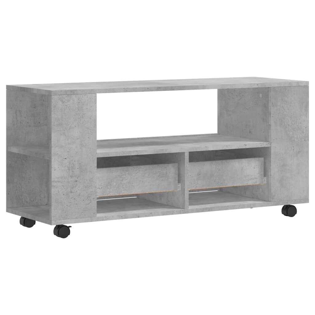 vidaXL Szafka pod TV, szarość betonu, 102x34,5x43 cm