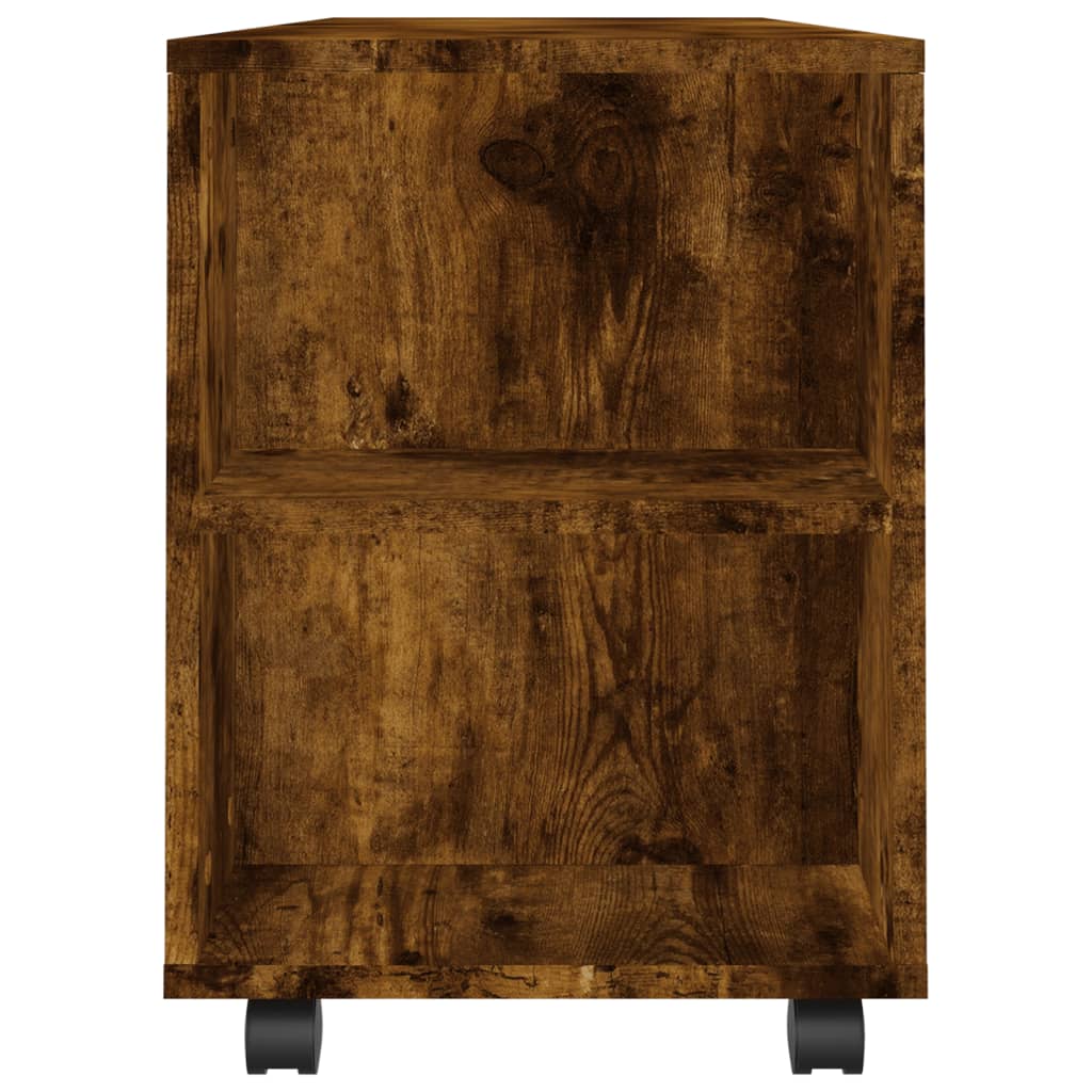 vidaXL Szafka pod TV, przydymiony dąb, 102x34,5x43 cm