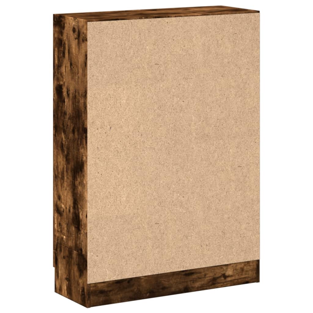 vidaXL Szafka na książki, przydymiony dąb, 82,5x30,5x115 cm
