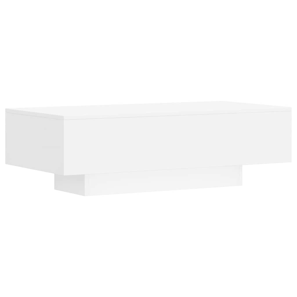 vidaXL Stolik kawowy, biały, 100x49,5x31 cm, materiał drewnopochodny