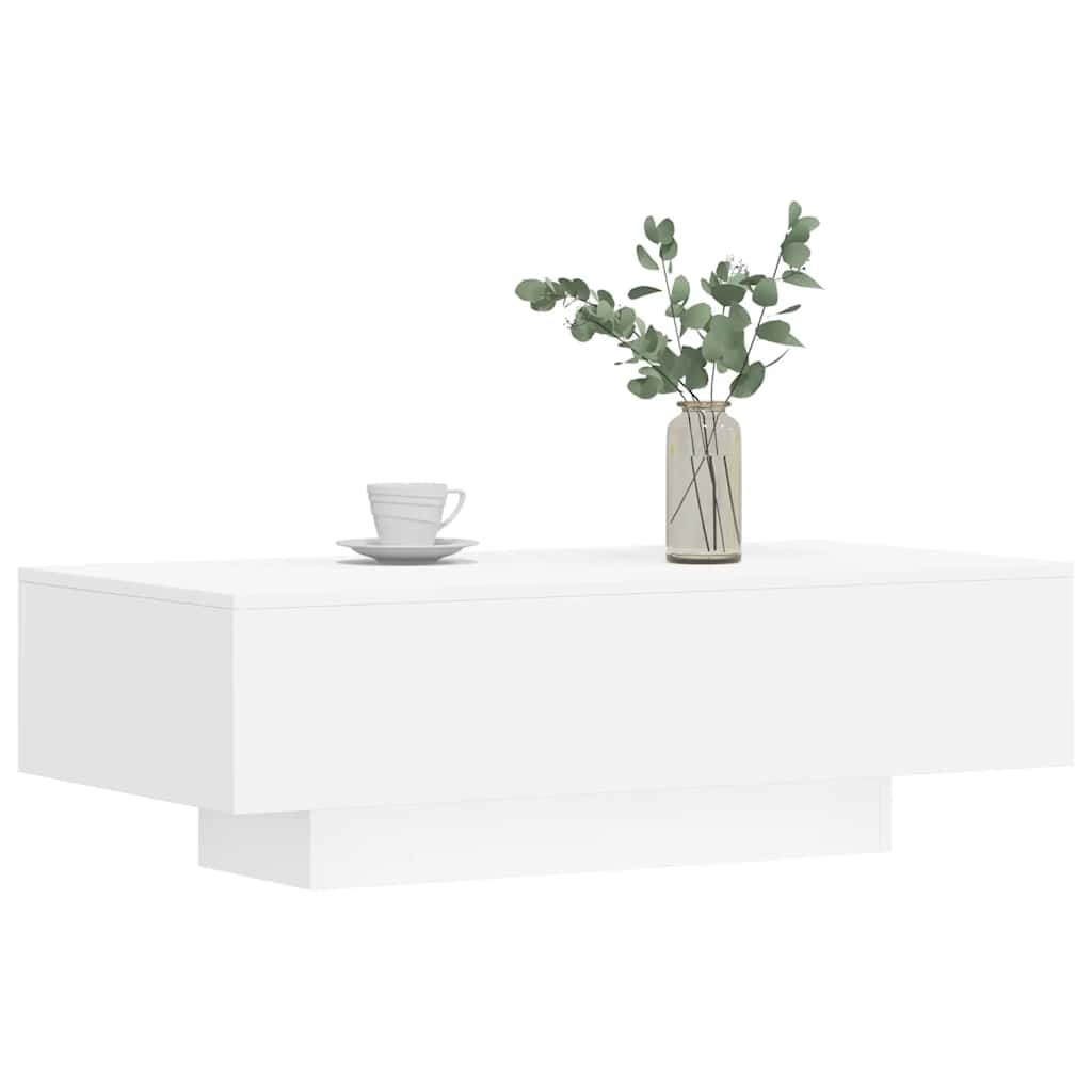 vidaXL Stolik kawowy, biały, 100x49,5x31 cm, materiał drewnopochodny