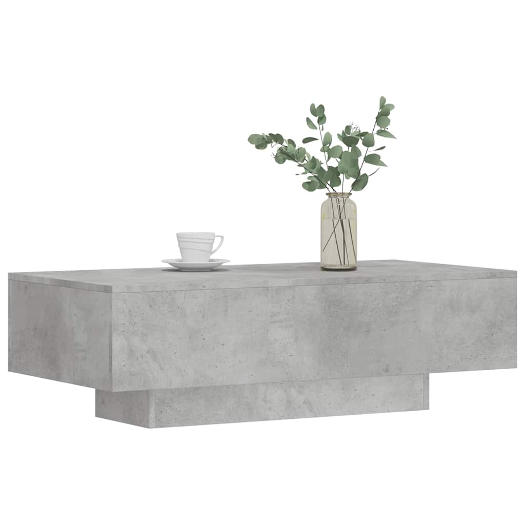 vidaXL Stolik kawowy, szarość betonu, 100x49,5x31 cm
