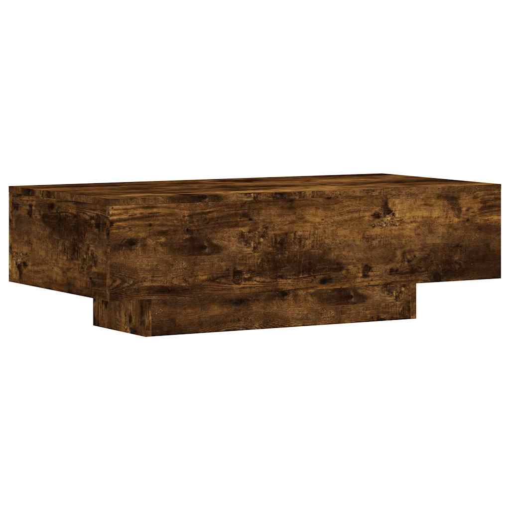 vidaXL Stolik kawowy, przydymiony dąb, 100x49,5x31 cm
