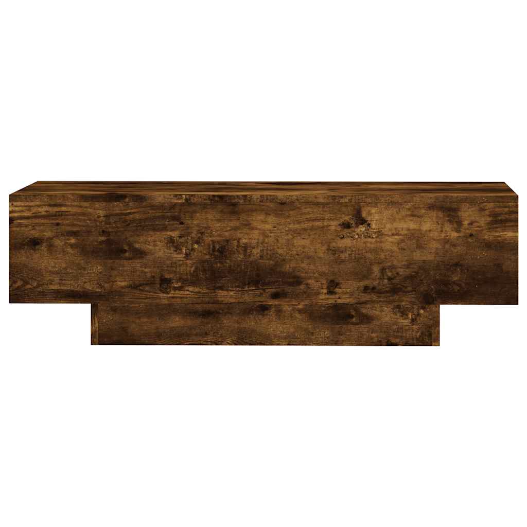vidaXL Stolik kawowy, przydymiony dąb, 100x49,5x31 cm