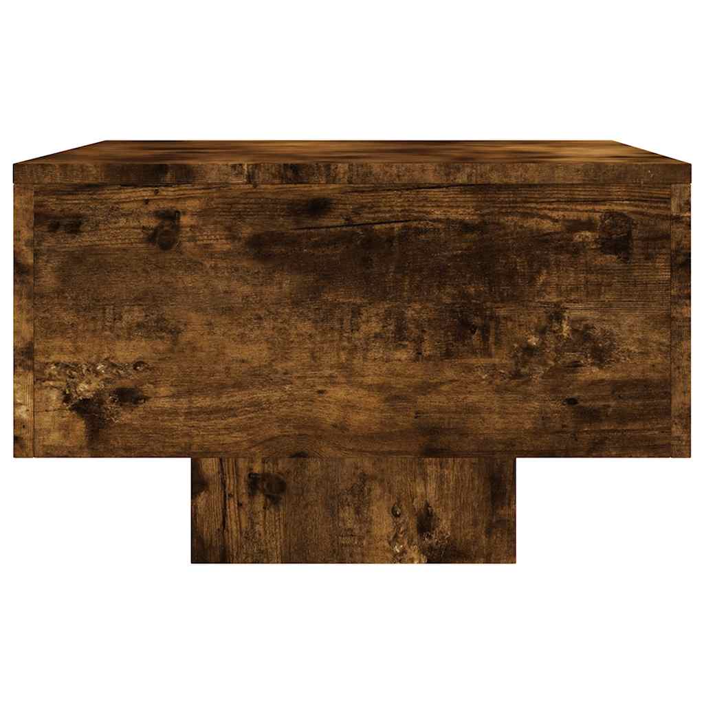 vidaXL Stolik kawowy, przydymiony dąb, 100x49,5x31 cm