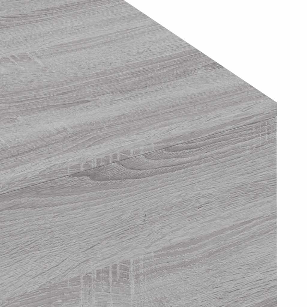 vidaXL Stolik kawowy, szary dąb sonoma, 100x49,5x31 cm