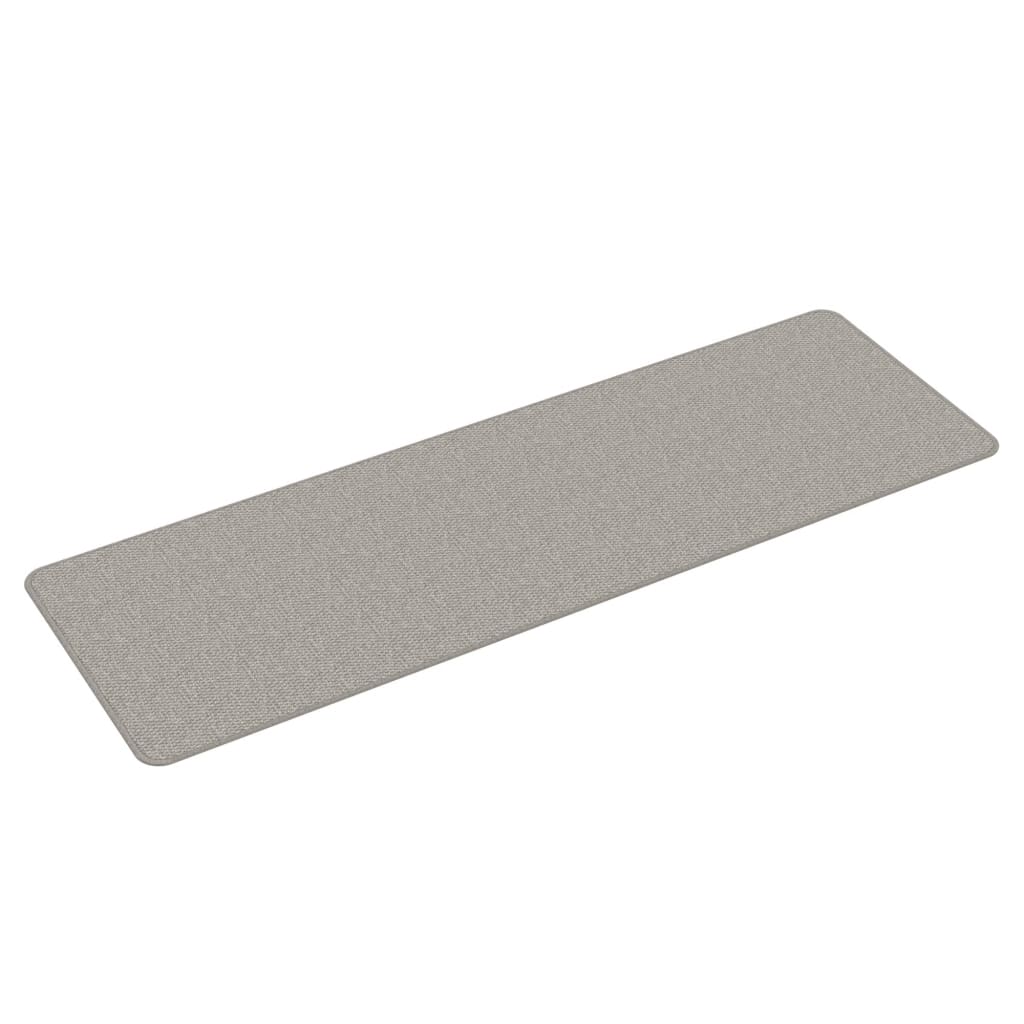 vidaXL Chodnik, stylizowany na sizal, platina, 50x150 cm