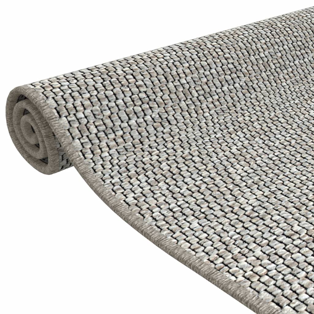 vidaXL Chodnik, stylizowany na sizal, platina, 50x150 cm