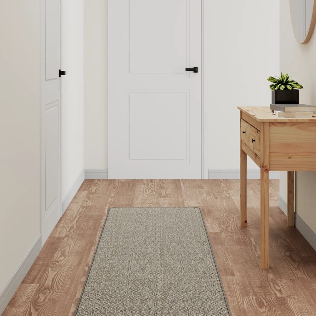 vidaXL Chodnik, stylizowany na sizal, platina, 50x150 cm