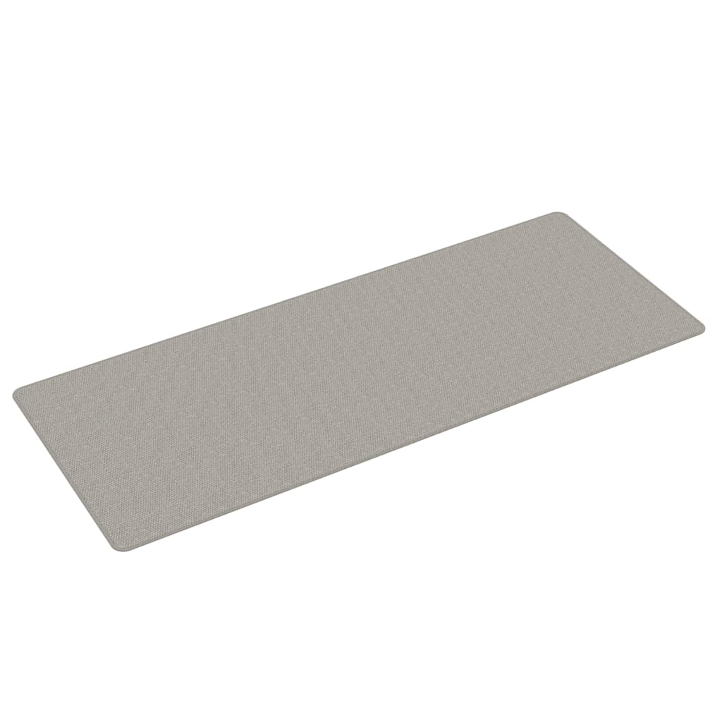 vidaXL Chodnik, stylizowany na sizal, platina, 80x200 cm