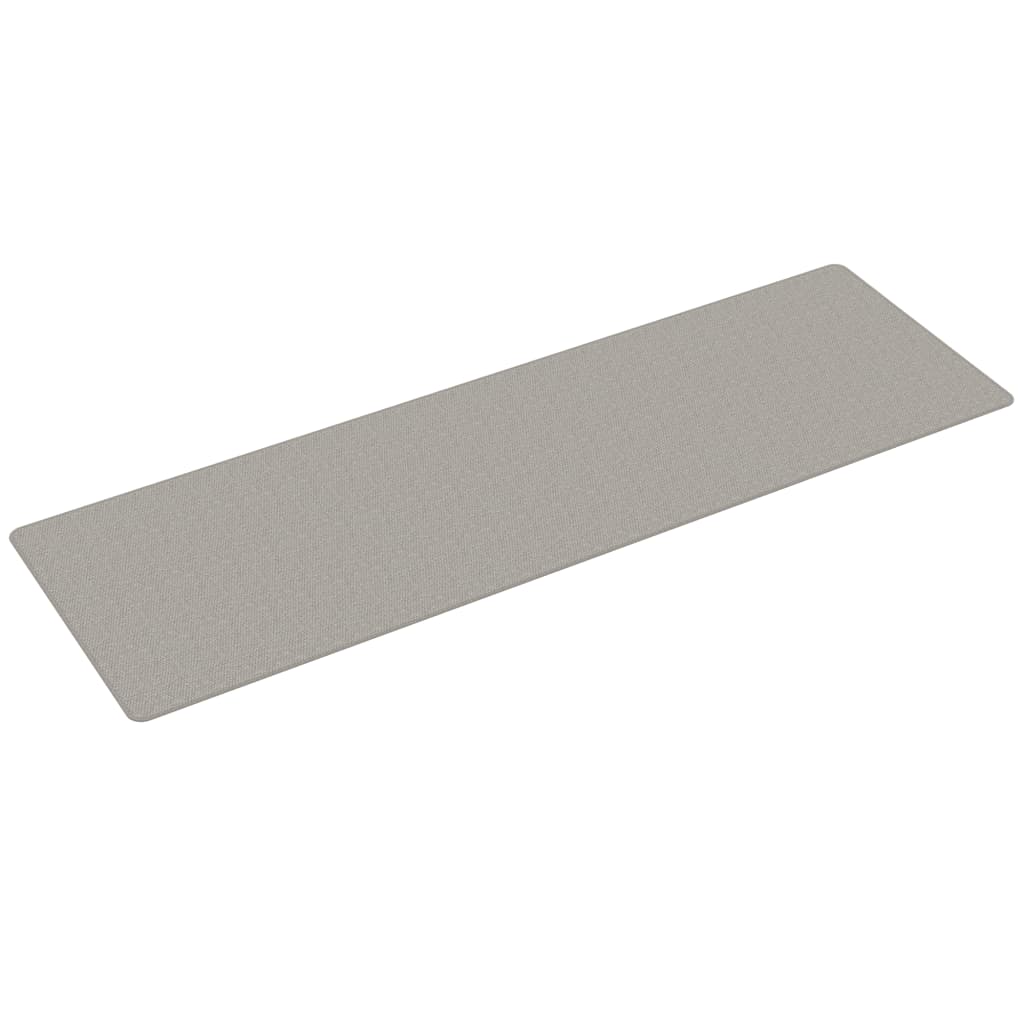vidaXL Chodnik, stylizowany na sizal, platina, 80x250 cm