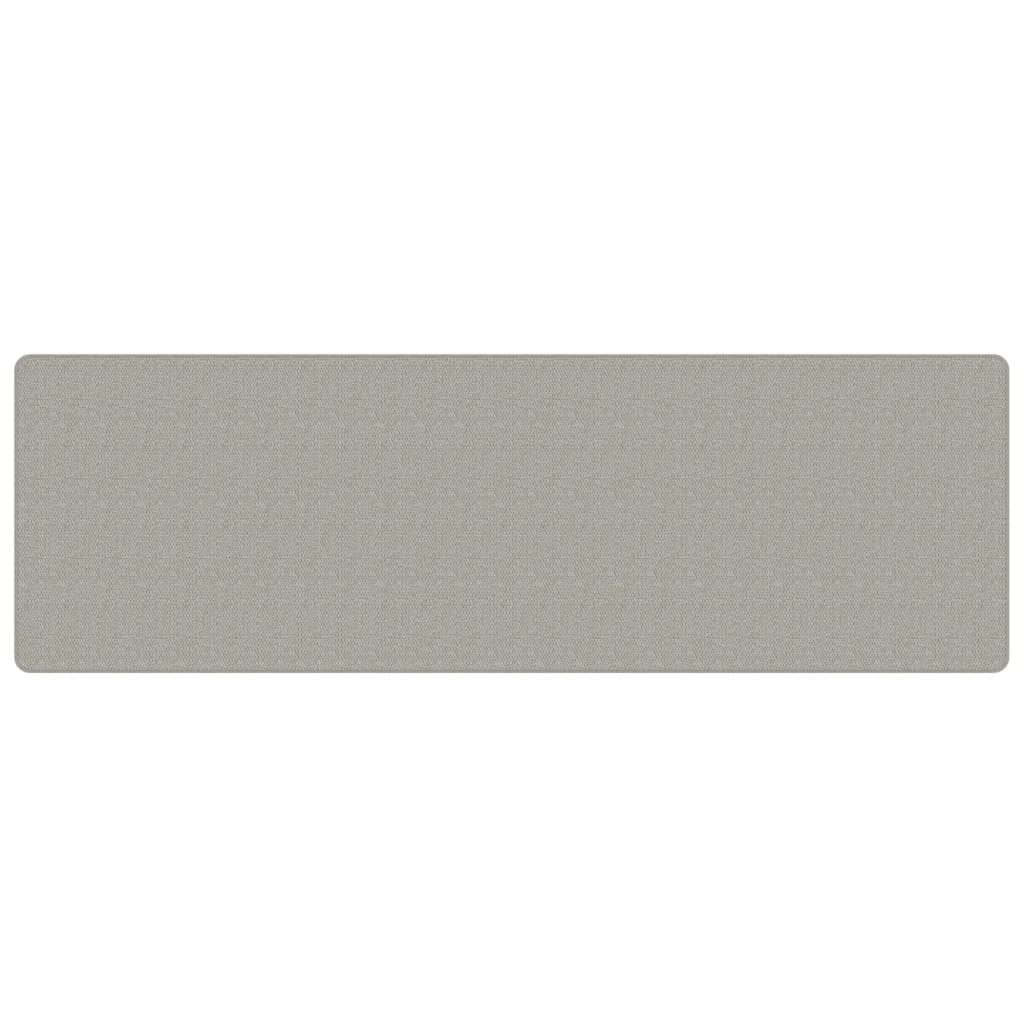 vidaXL Chodnik, stylizowany na sizal, platina, 80x250 cm