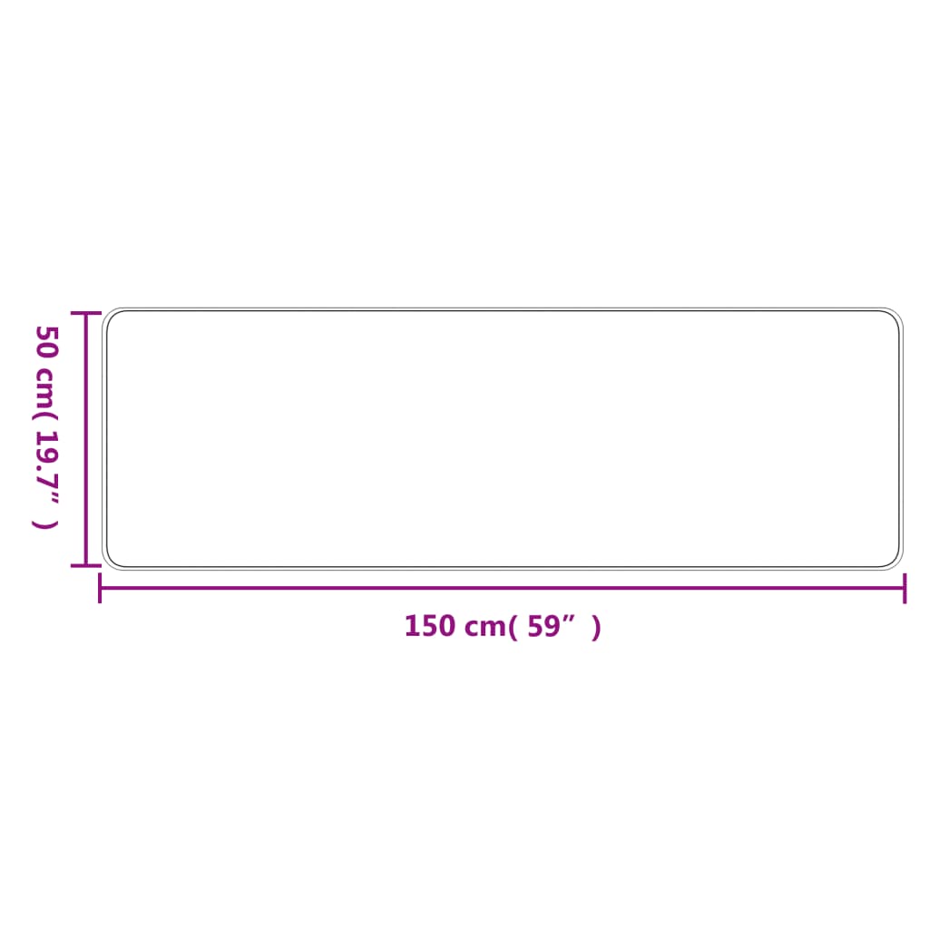 vidaXL Chodnik, stylizowany na sizal, antracytowy, 50x150 cm