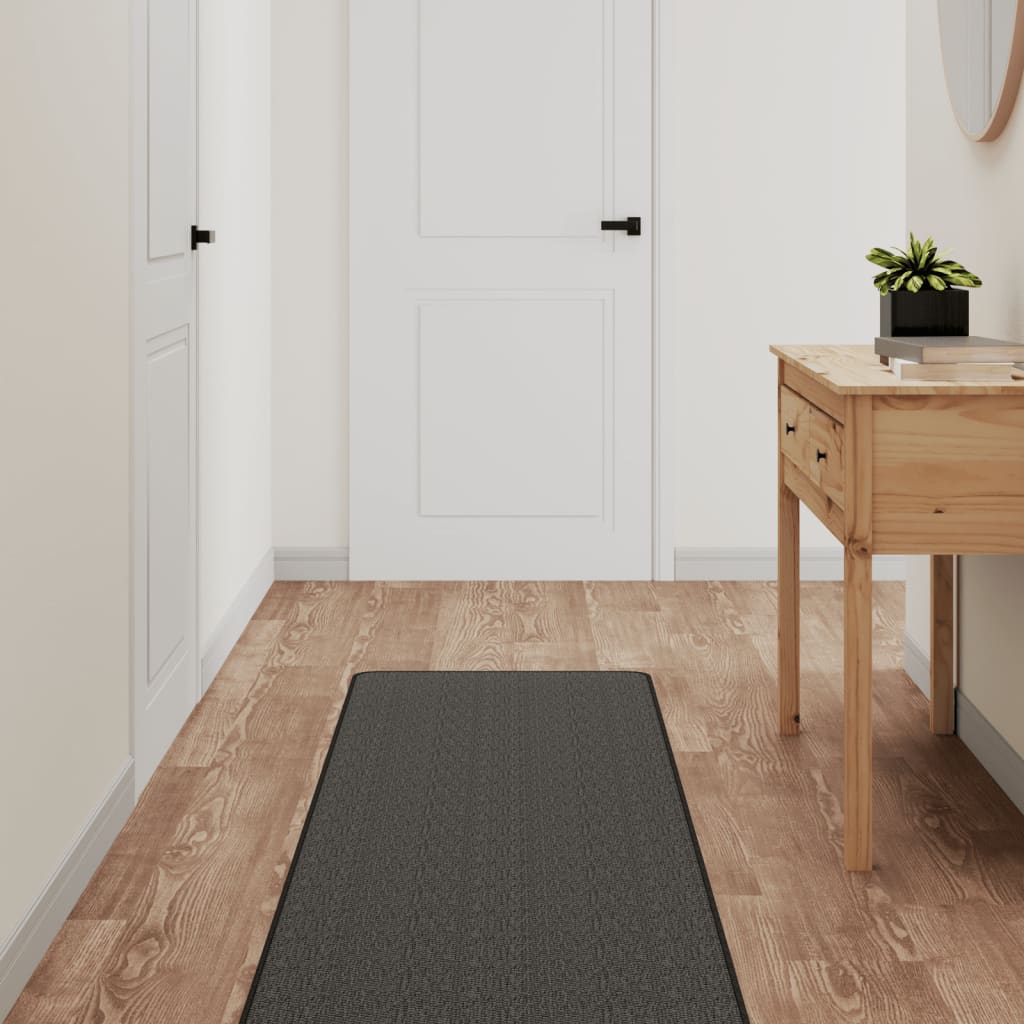 vidaXL Chodnik, stylizowany na sizal, antracytowy, 50x250 cm