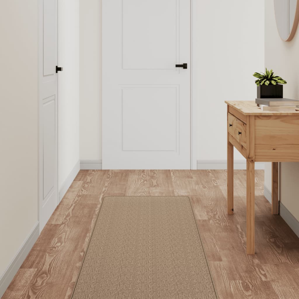 vidaXL Chodnik, stylizowany na sizal, piaskowy, 50x250 cm