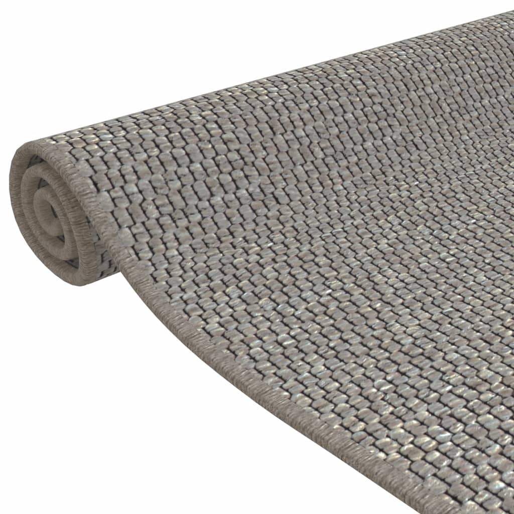 vidaXL Chodnik, stylizowany na sizal, srebrny, 50x100 cm