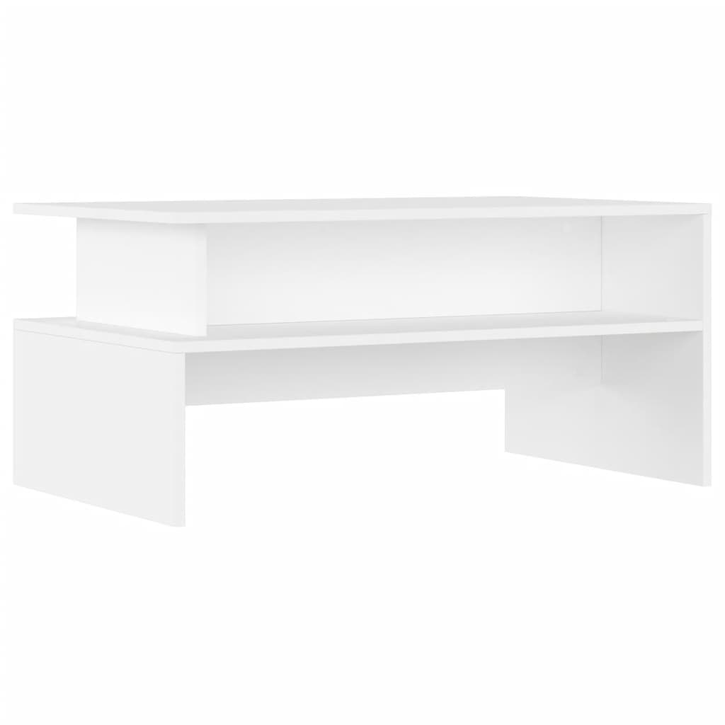 vidaXL Stolik kawowy, biały, 90x55x42,5 cm, materiał drewnopochodny