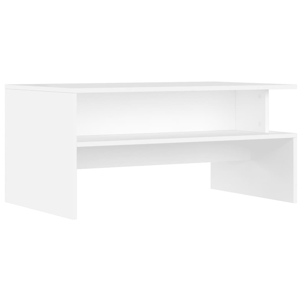 vidaXL Stolik kawowy, biały, 90x55x42,5 cm, materiał drewnopochodny