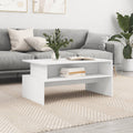 vidaXL Stolik kawowy, biały, 90x55x42,5 cm, materiał drewnopochodny