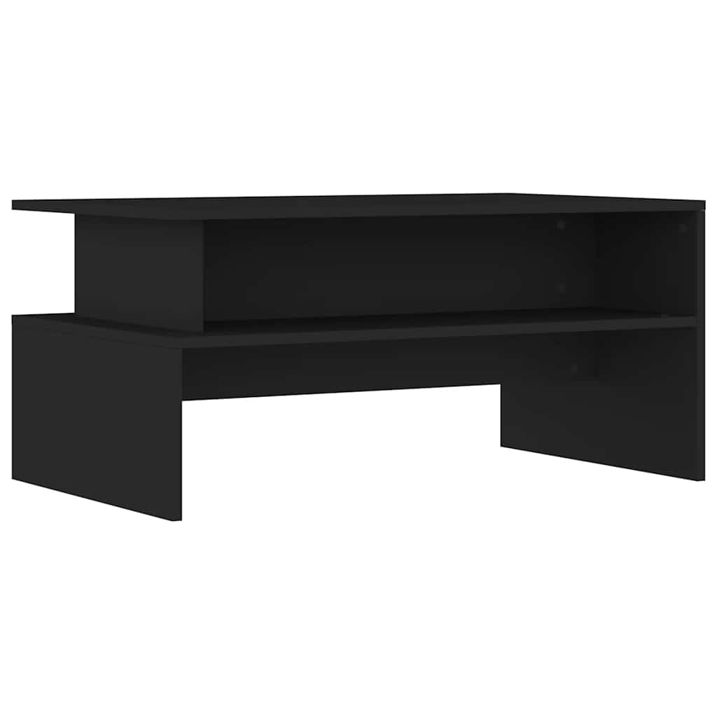 vidaXL Stolik kawowy, czarny, 90x55x42,5 cm, materiał drewnopochodny