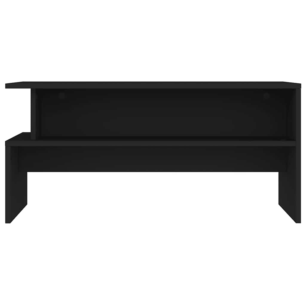 vidaXL Stolik kawowy, czarny, 90x55x42,5 cm, materiał drewnopochodny