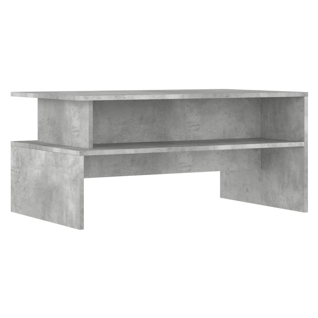 vidaXL Stolik kawowy, szarość betonu, 90x55x42,5 cm