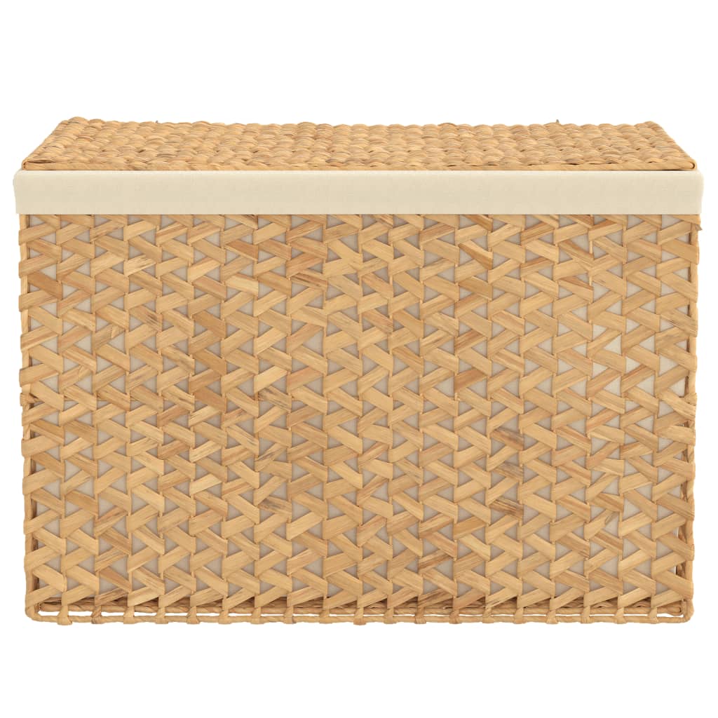 vidaXL Kosz na pranie z 3 przegrodami, 75x42,5x52 cm, hiacynt wodny