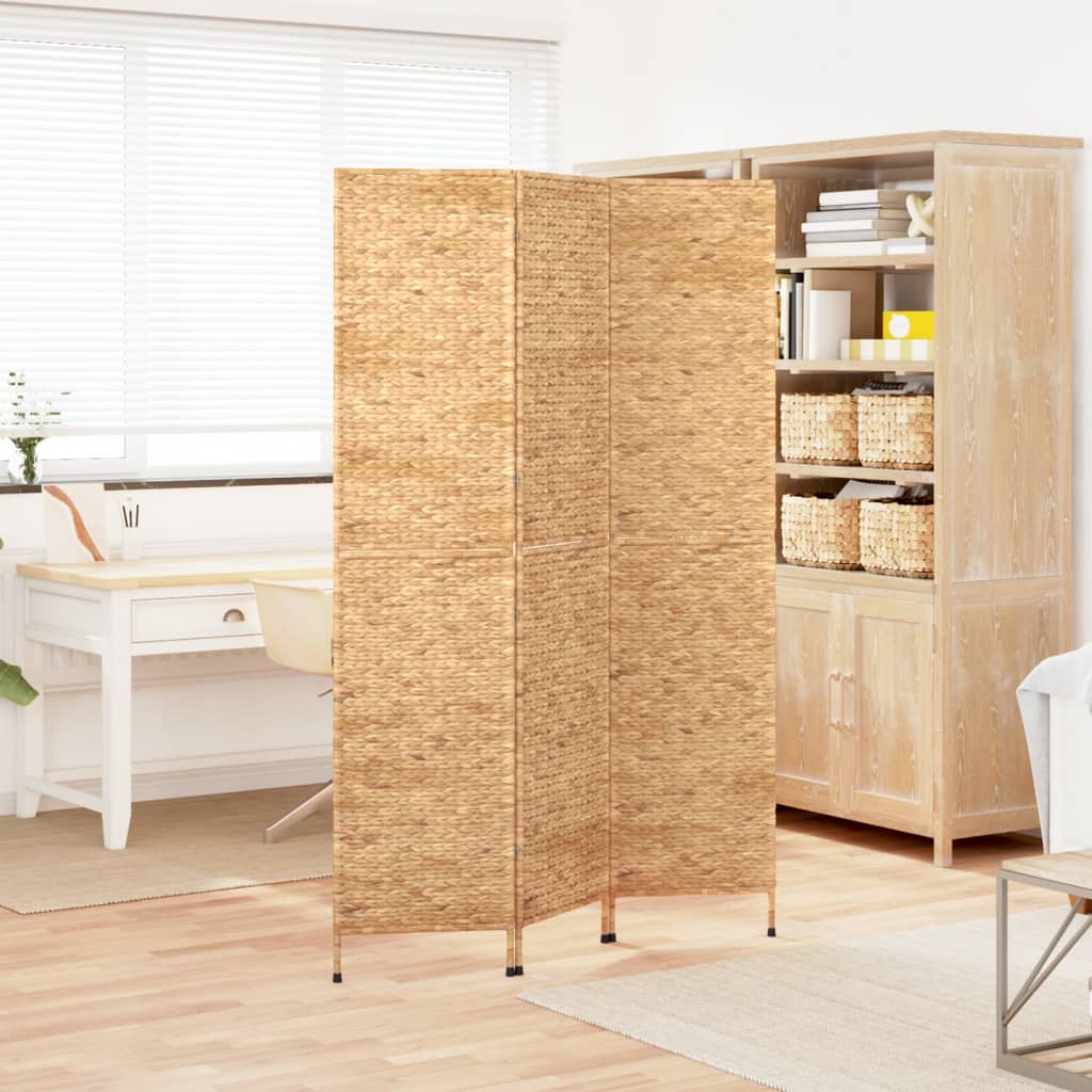 vidaXL Parawan pokojowy, 3-panelowy, 122x180 cm, hiacynt wodny