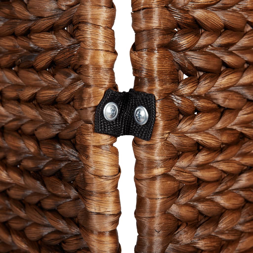 vidaXL Parawan pokojowy 4-panelowy, brązowy, 163x180 cm, hiacynt wodny