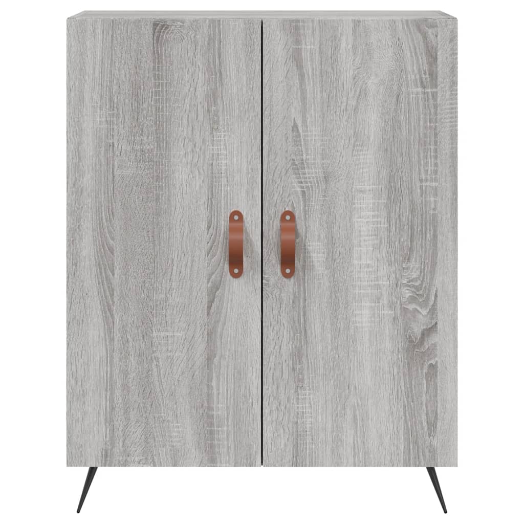 vidaXL Witrynka szary dąb sonoma 69,5x34x180cm materiał drewnopochodny