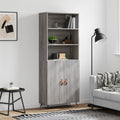 vidaXL Witrynka szary dąb sonoma 69,5x34x180cm materiał drewnopochodny
