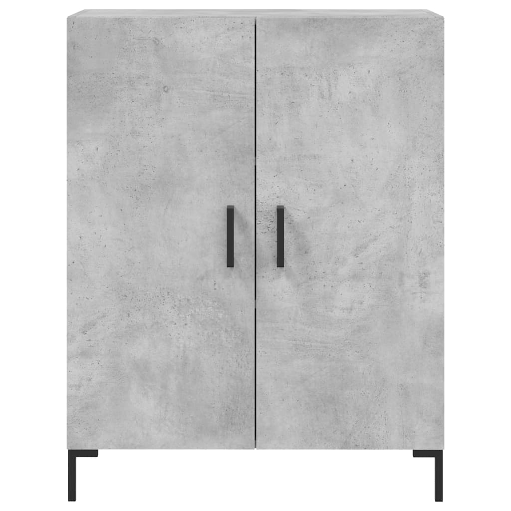vidaXL Witrynka, szarość betonu 69,5x34x180 cm materiał drewnopochodny