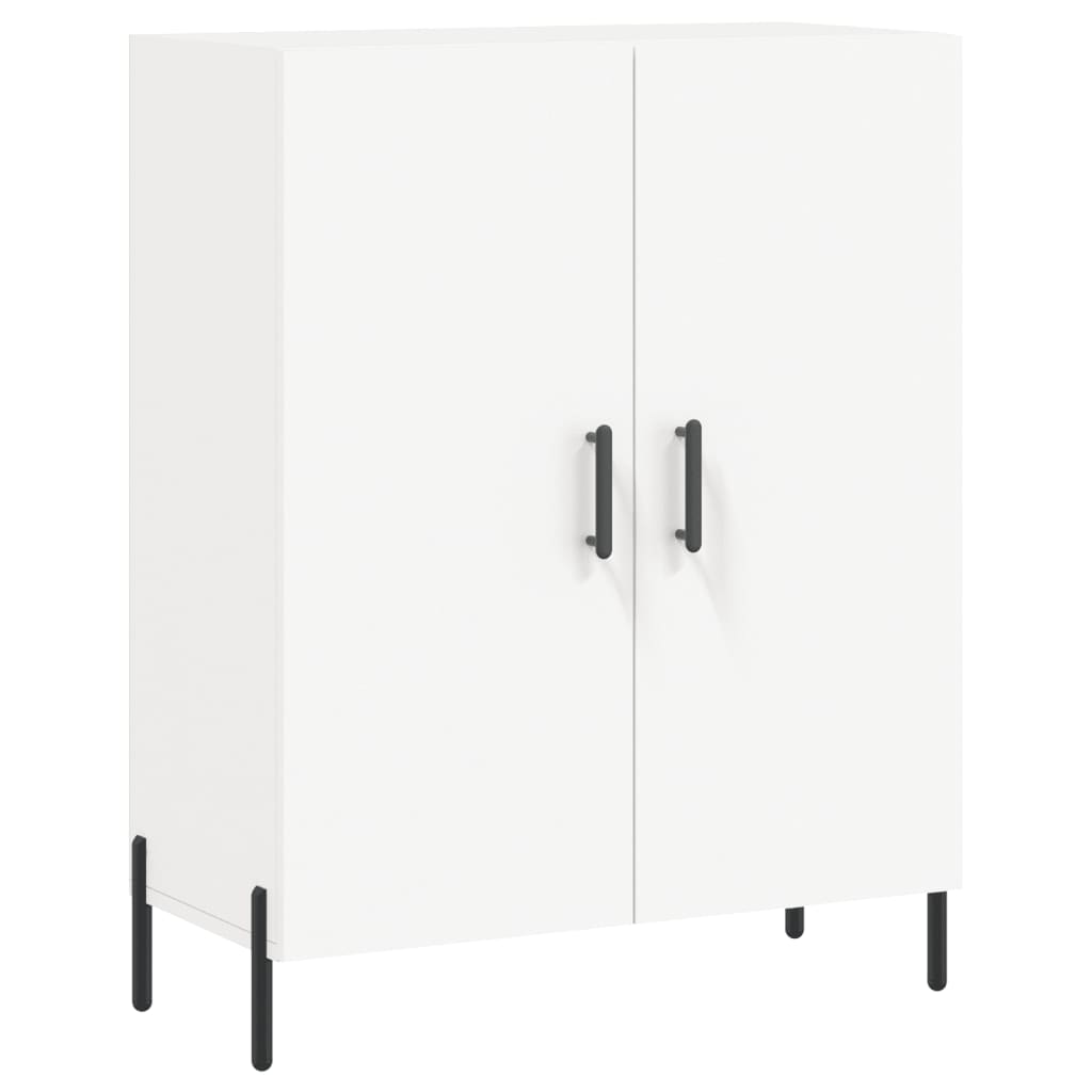 vidaXL Witrynka, biała, 69,5x34x180 cm, materiał drewnopochodny